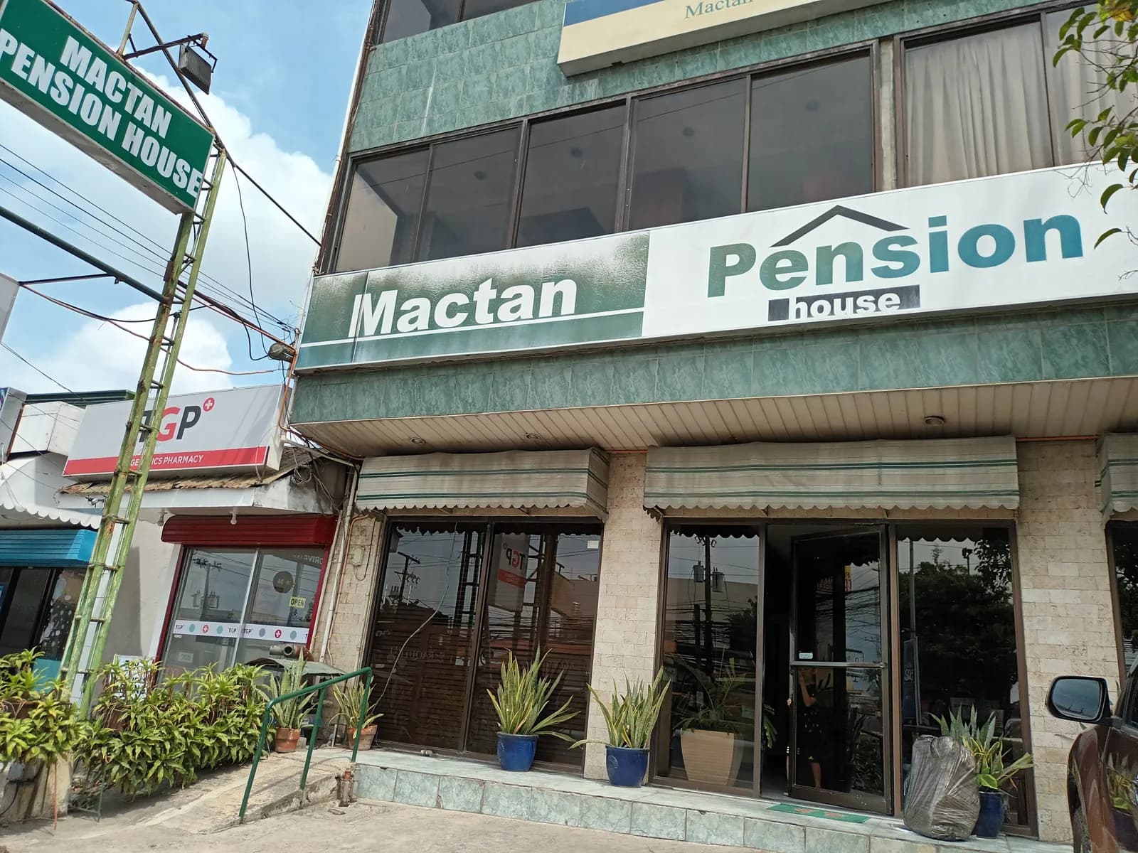 Mactan Pension House storefront in Lapu-Lapu City, Cebu