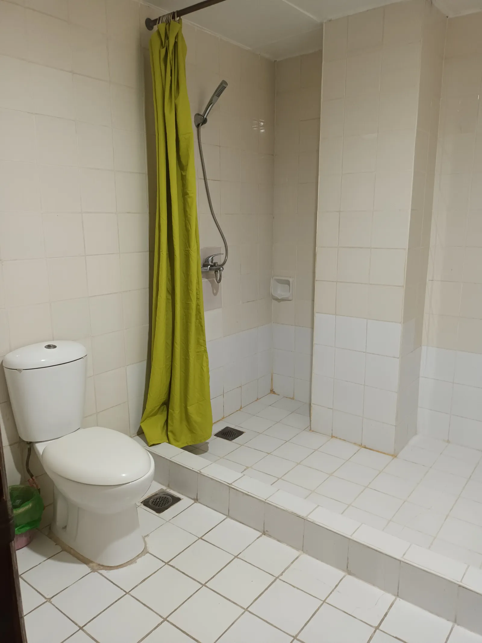 Private bathroom with hot shower